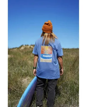 Camiseta Sunset Mid Heather Blue 