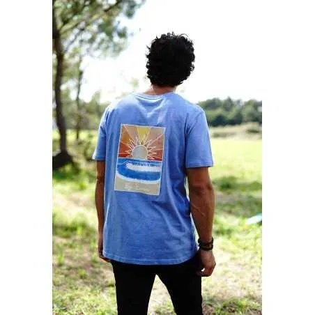 Camiseta Sunset Mid Heather Blue 