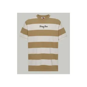 Camiseta Tommy Hilfiger Bold Stripe Para Hombre