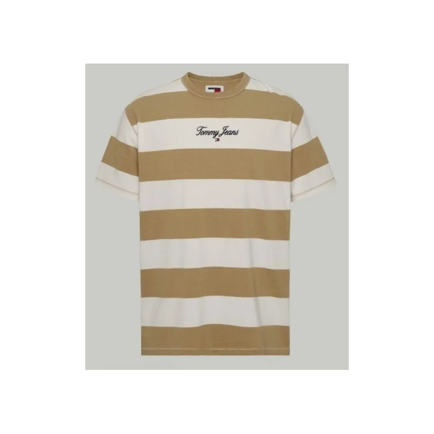 Camiseta Tommy Hilfiger Bold Stripe Para Hombre