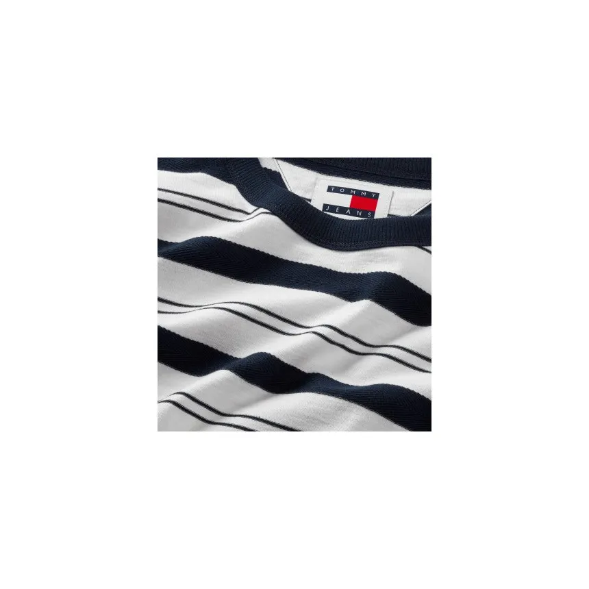 Camiseta Tommy Hilfiger Stripe Tee Para Hombre