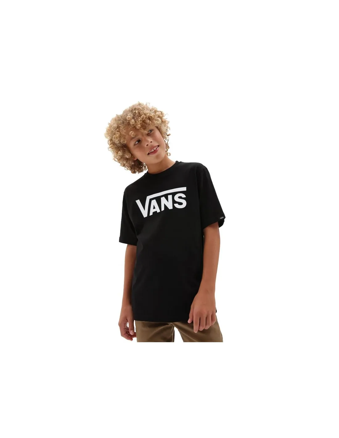 Camiseta Vans Classic Niño Black