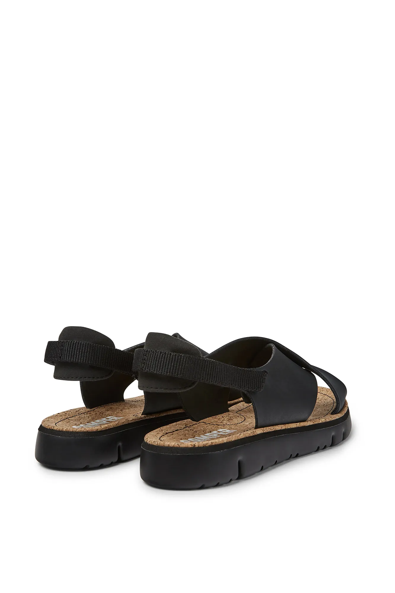 Camper Sandalias de piel flor para mujer