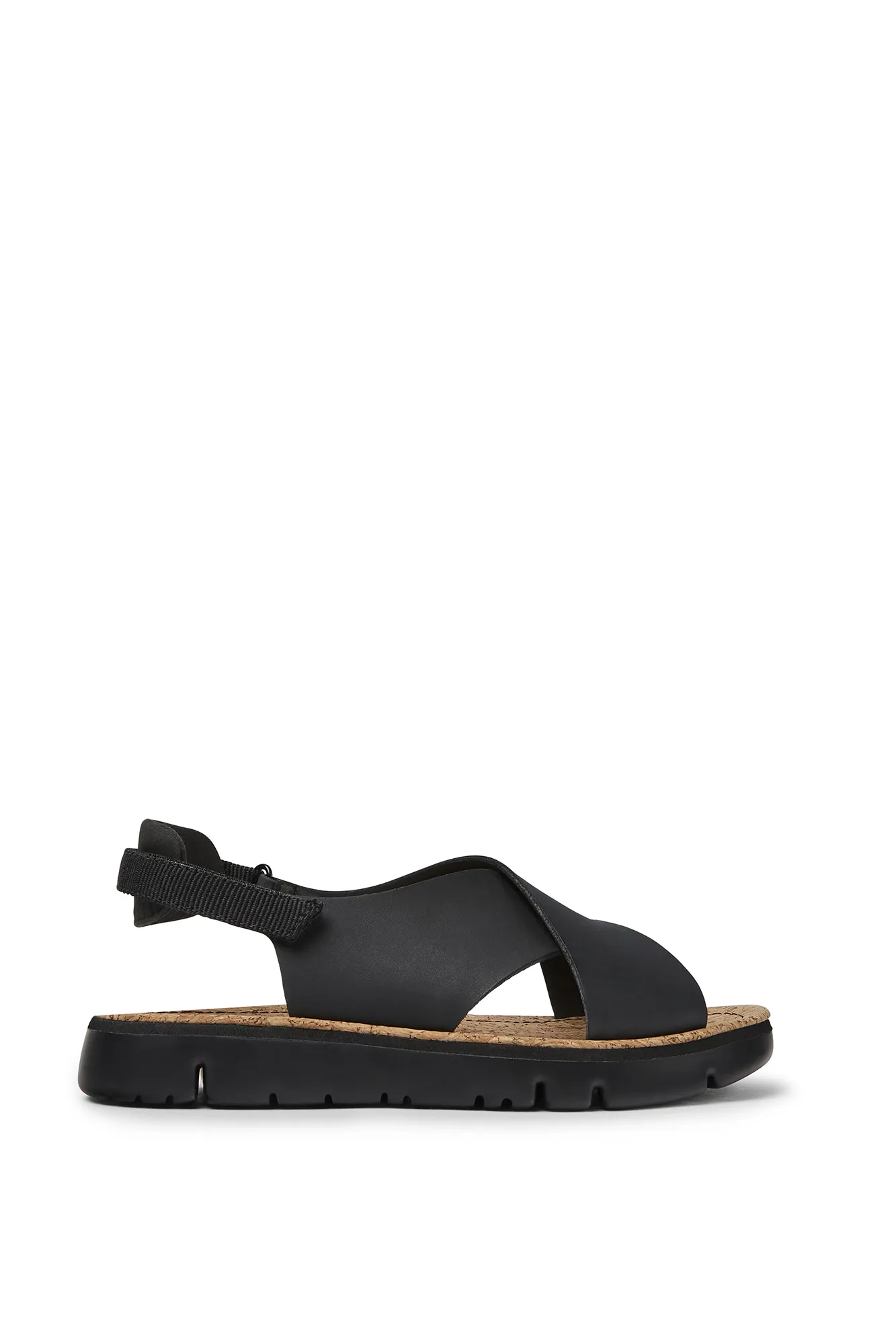 Camper Sandalias de piel flor para mujer