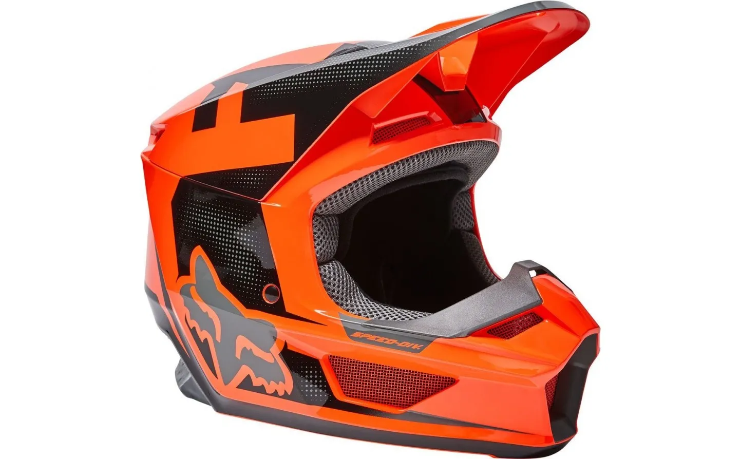 Casco Fox Infantil V1 Dier Naranja Fluor |28360-824|