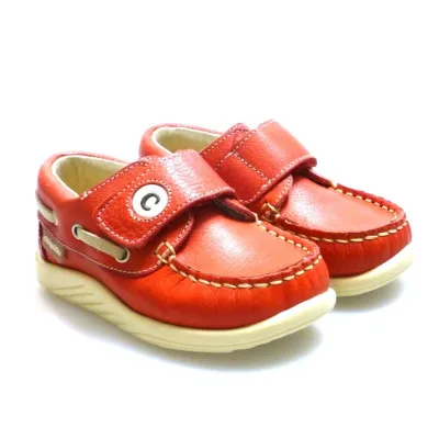 CHIQUITINNáutico tipo sport velcro niño rojo