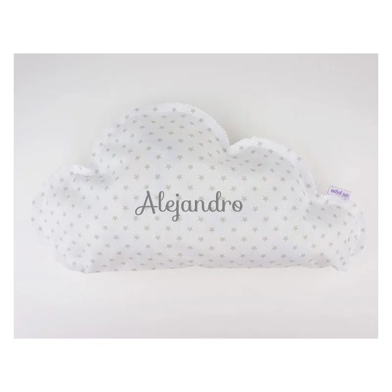 Cojín nube bebé personalizado