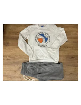 Conjunto para niño Basketball team en gris