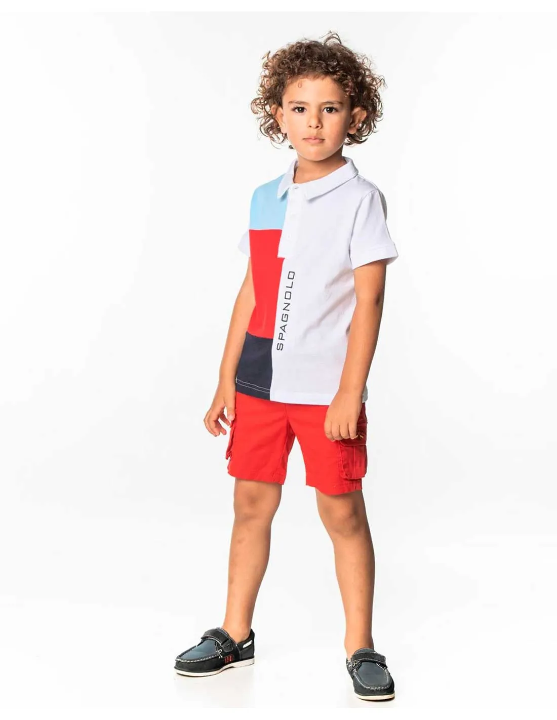 Conjunto Polo y Bermuda Niño Spagnolo Moda Infantil