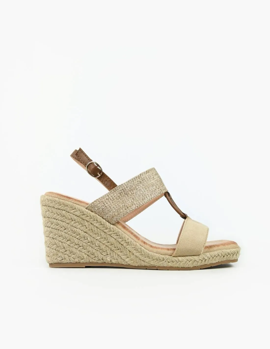 Cuñas victoria | Cinta beige