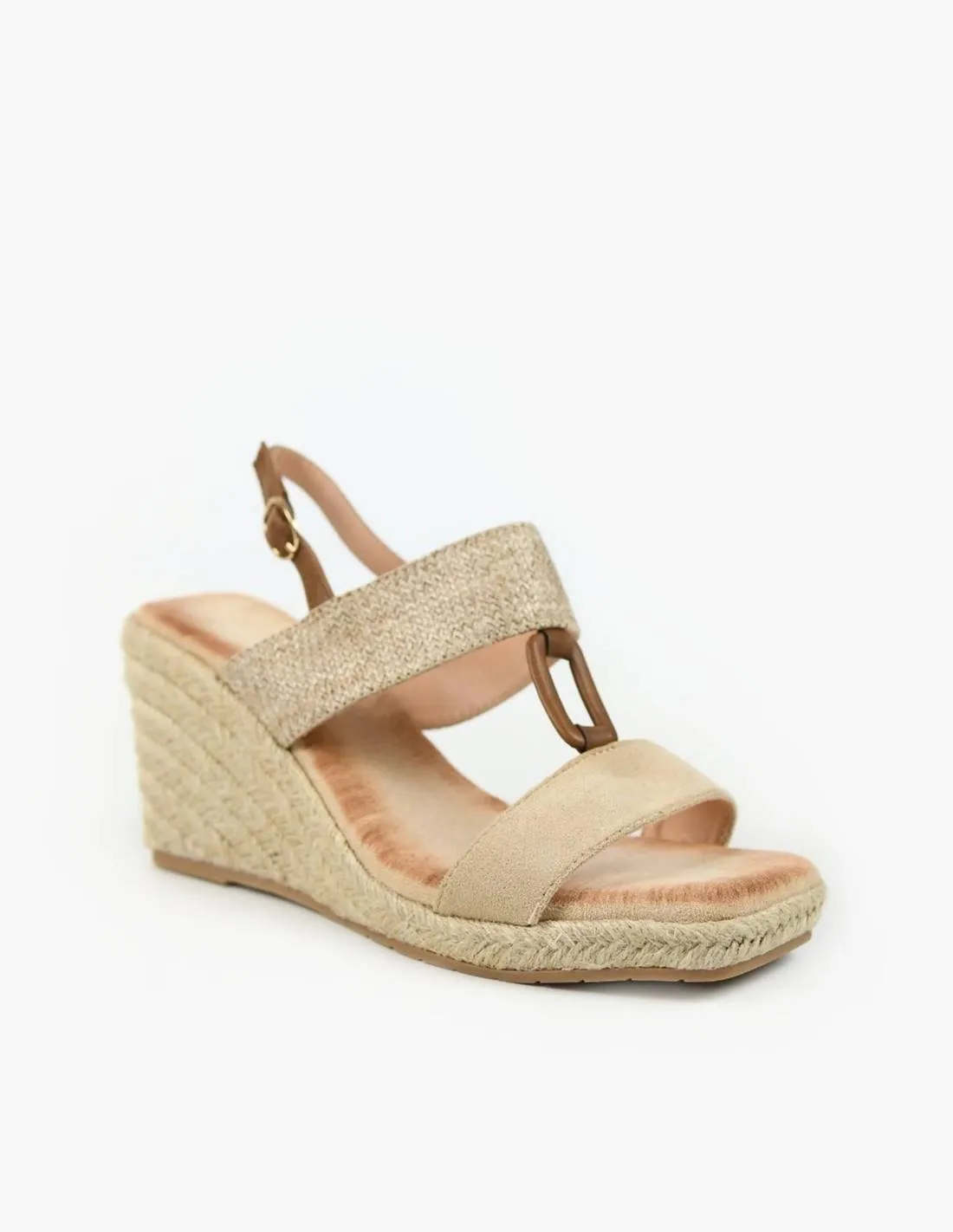 Cuñas victoria | Cinta beige