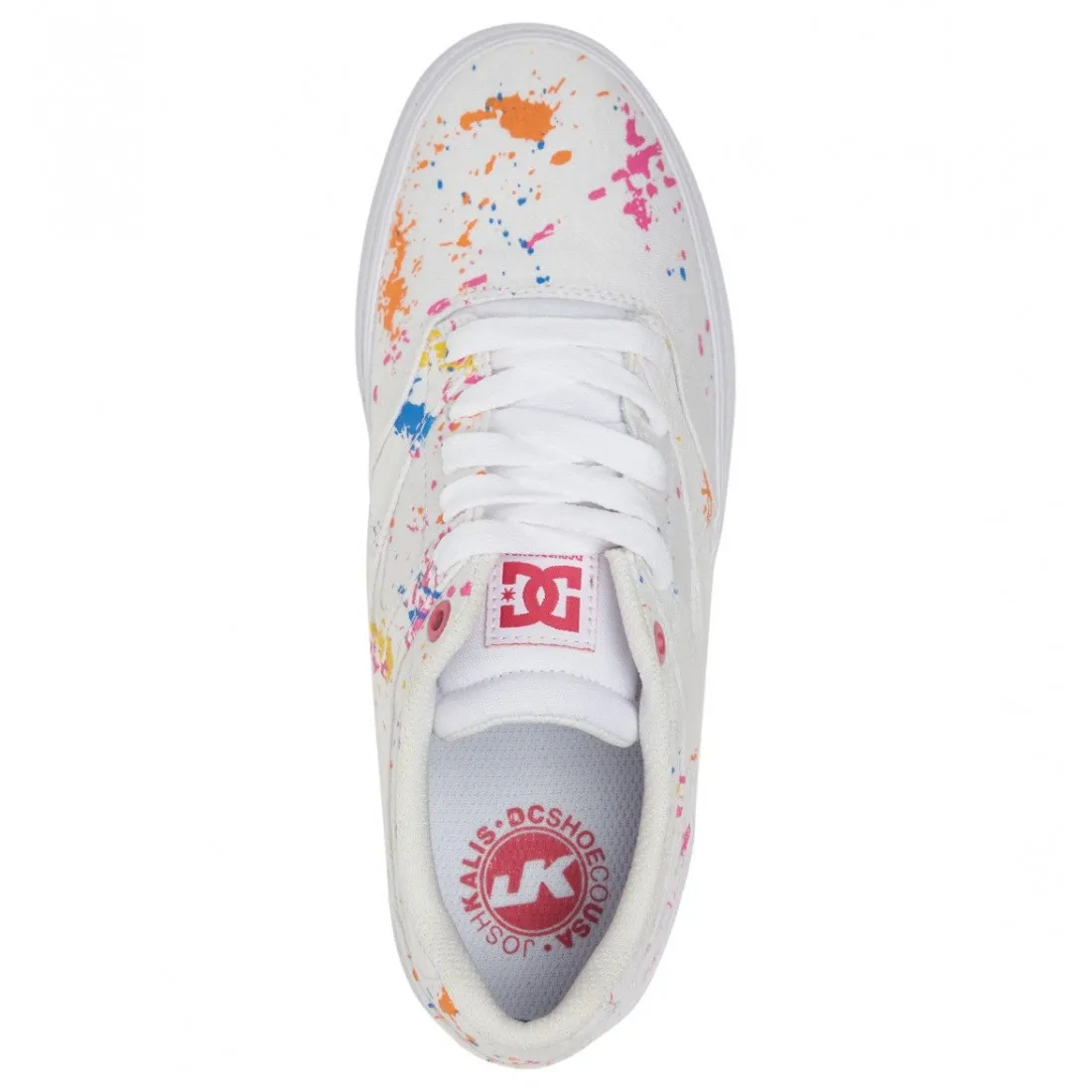 DC SHOES KALIS VULC white splatter