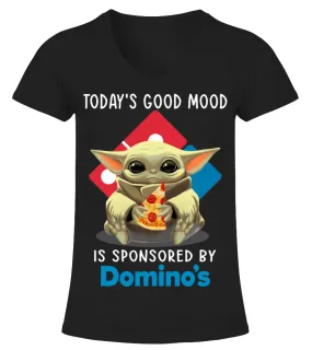 Domino's Pizza Yoda Today Camiseta cuello pico Mujer