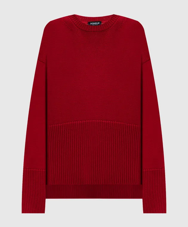 Dondup Red sweater made of wool