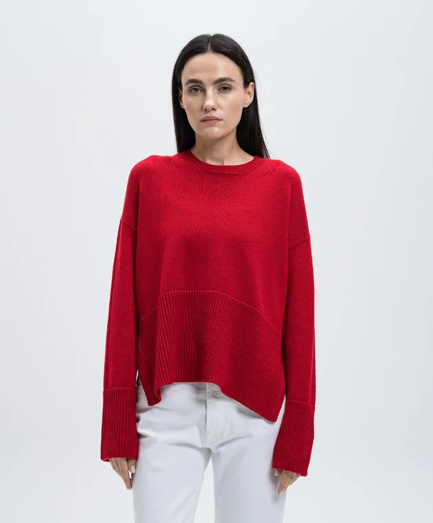 Dondup Red sweater made of wool