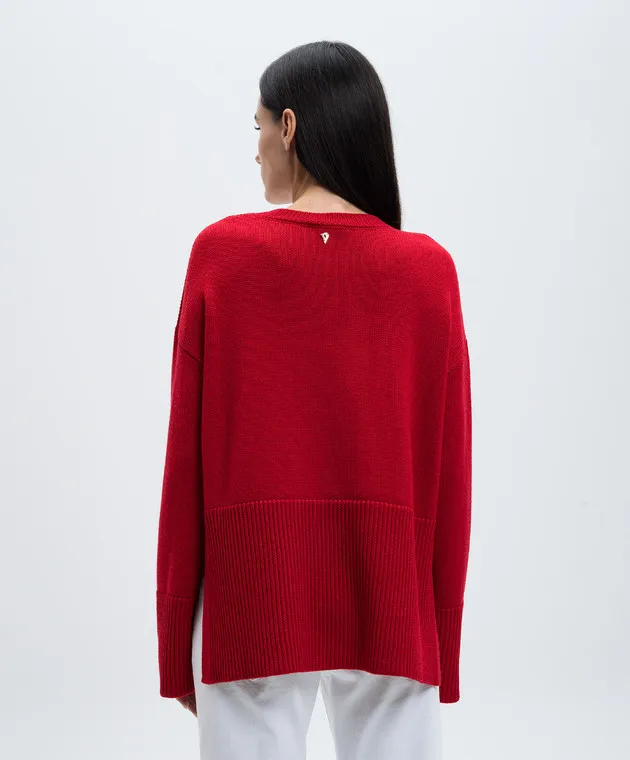 Dondup Red sweater made of wool