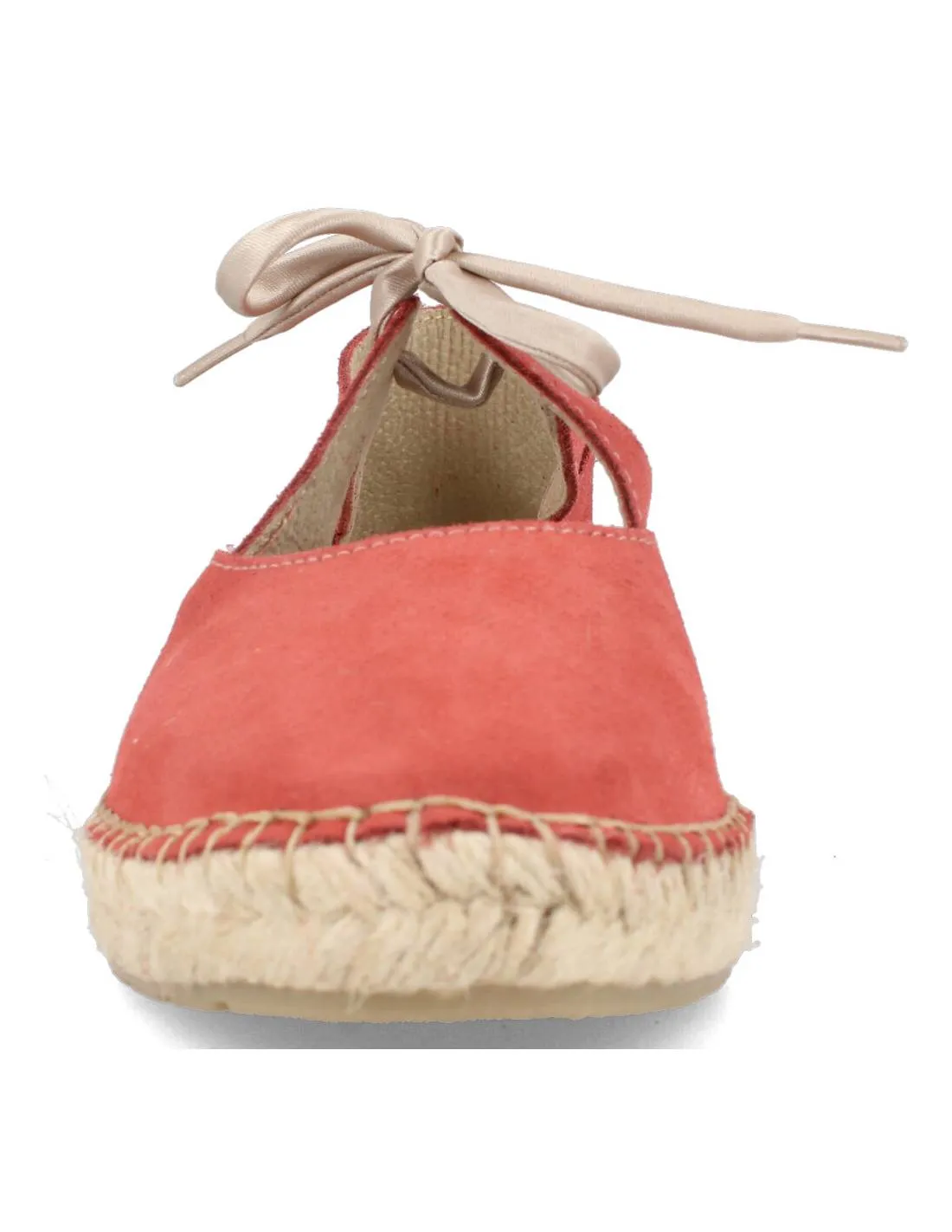 Doña Dora - Sandalia Piel Cordones Coral