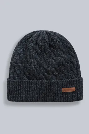 Drew gorro trenzado con forro de piel