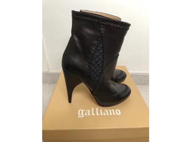 Galliano Botines Negro 