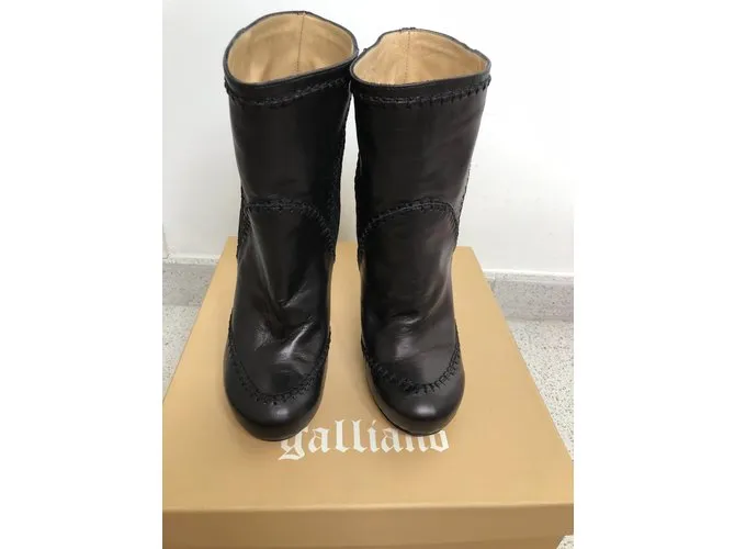 Galliano Botines Negro 