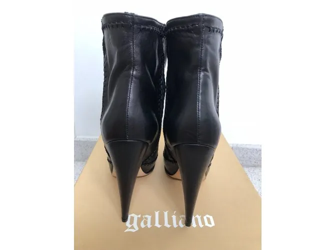 Galliano Botines Negro 