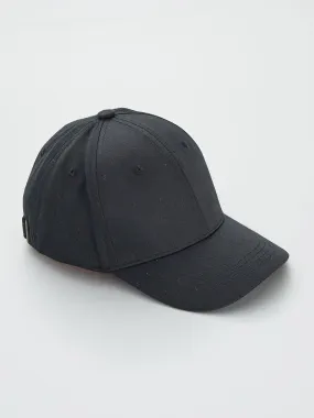 Gorra de tela lisa - negro