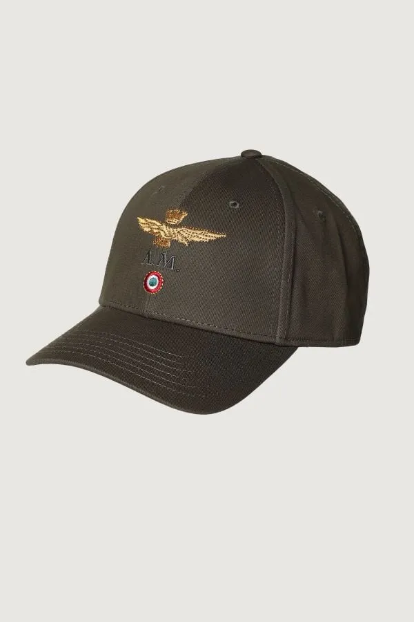 Gorra Hombre Aeronautica Militare Ha1100Ct2848 07237 Verde Militare