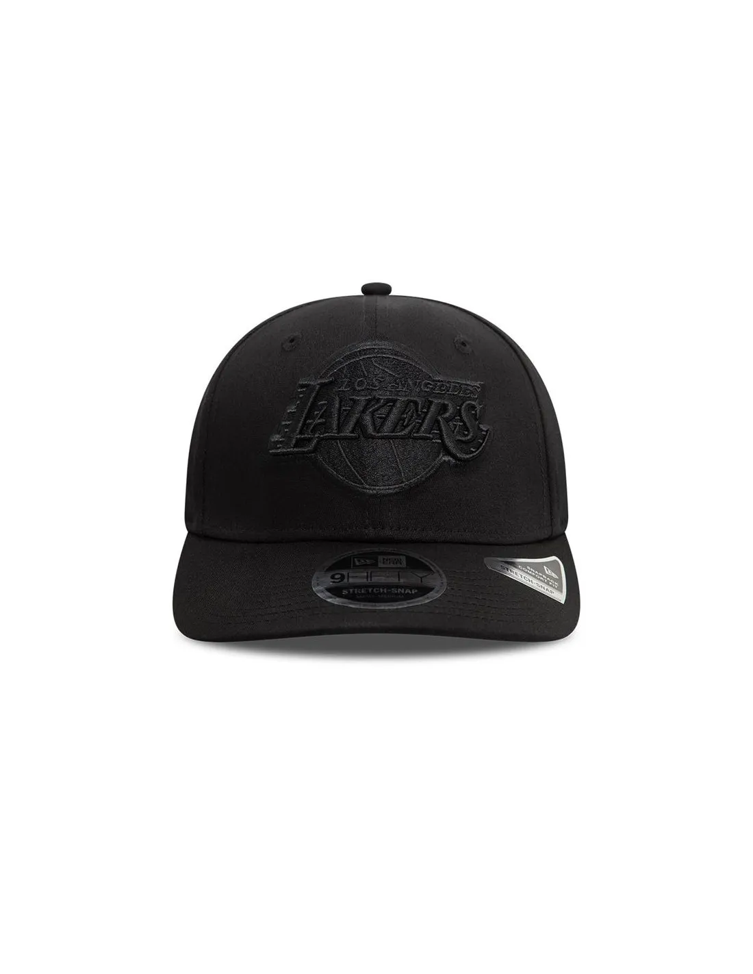 Gorra New Era LA Lakers Black On Black 9FIFTY Stretch Snap Negro