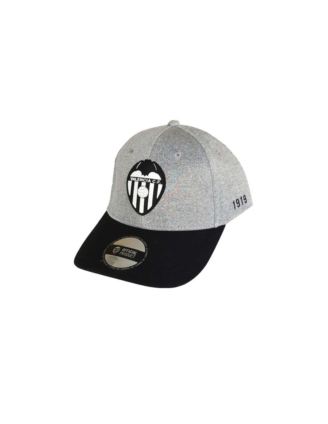 Gorra Valencia CF color gris juvenil y adulto