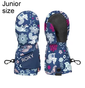 guantes Roxy Snows Up Mitt - BTE2/Medieval Blue Neo - kid´s