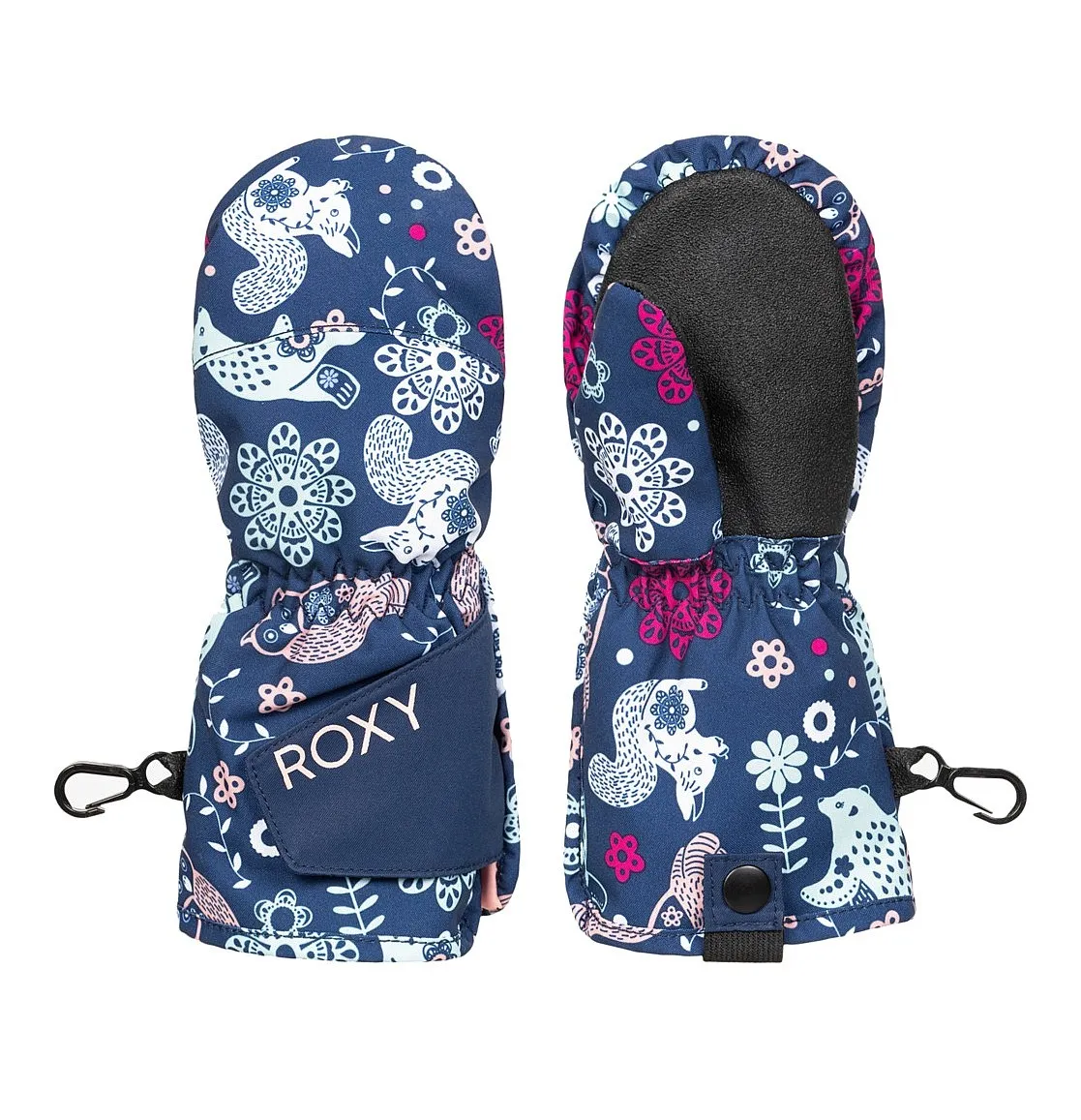 guantes Roxy Snows Up Mitt - BTE2/Medieval Blue Neo - kid´s