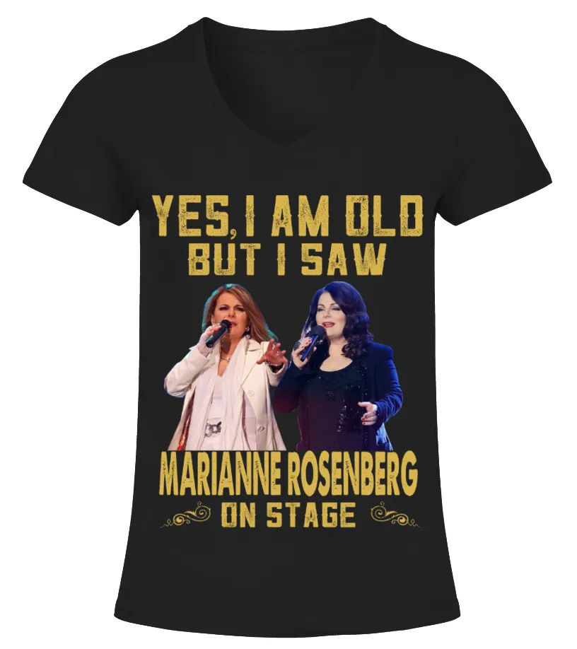 I SAW MARIANNE ROSENBERG ON STAGE Camiseta cuello pico Mujer