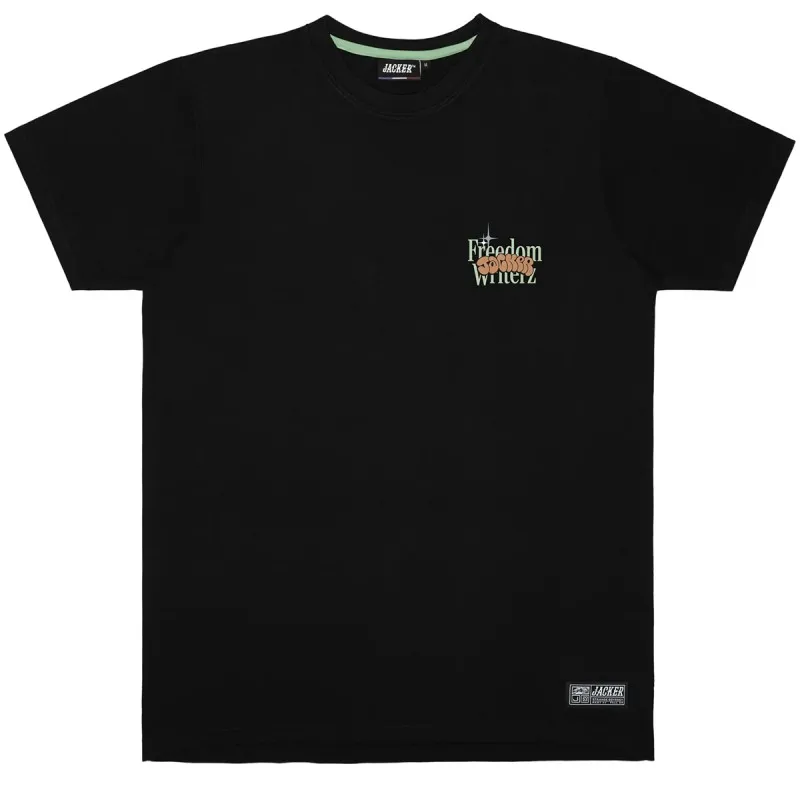 JACKER FREEDOM WRITERZ BLACK TEESHIRT