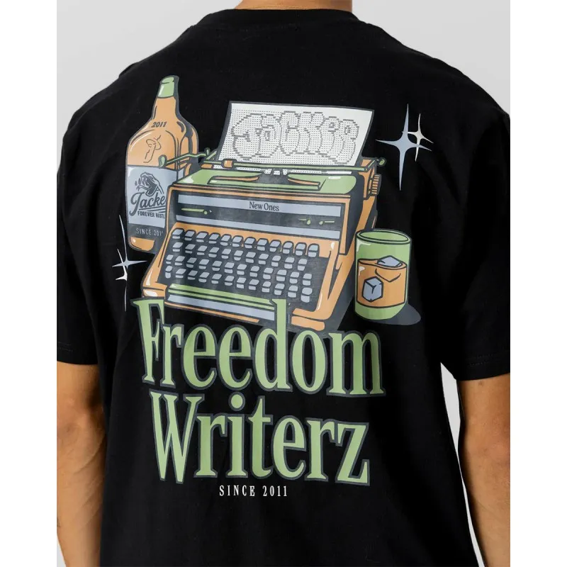 JACKER FREEDOM WRITERZ BLACK TEESHIRT