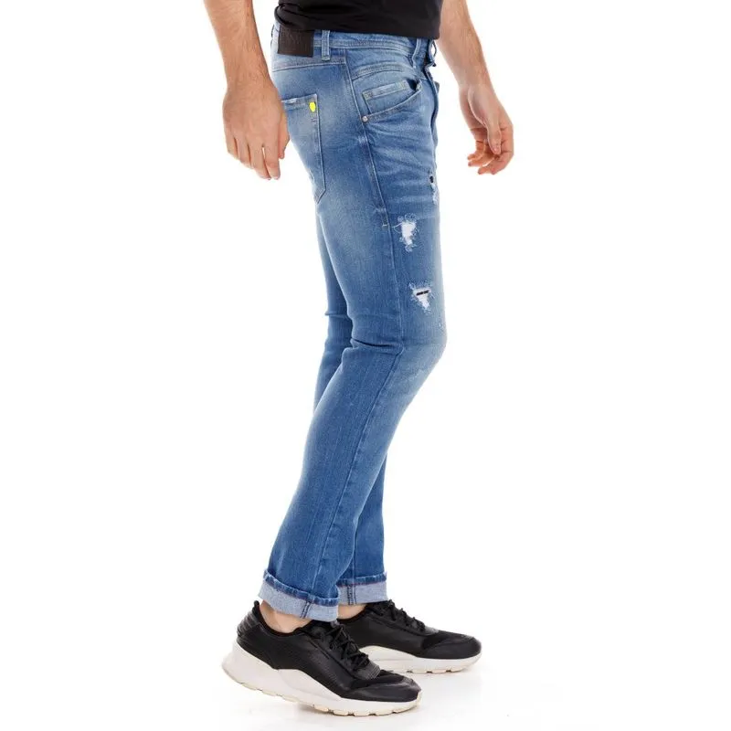 Jean Stretch Para Hombre Pedal Pusher