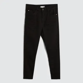 Jeans Carrot Tono Negro