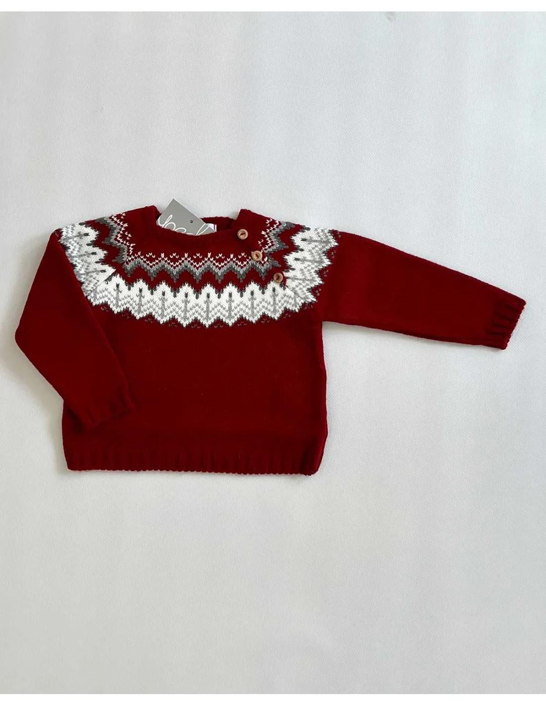 Jersey Bebé Niño Yoedu Moda Infantil Burdeos