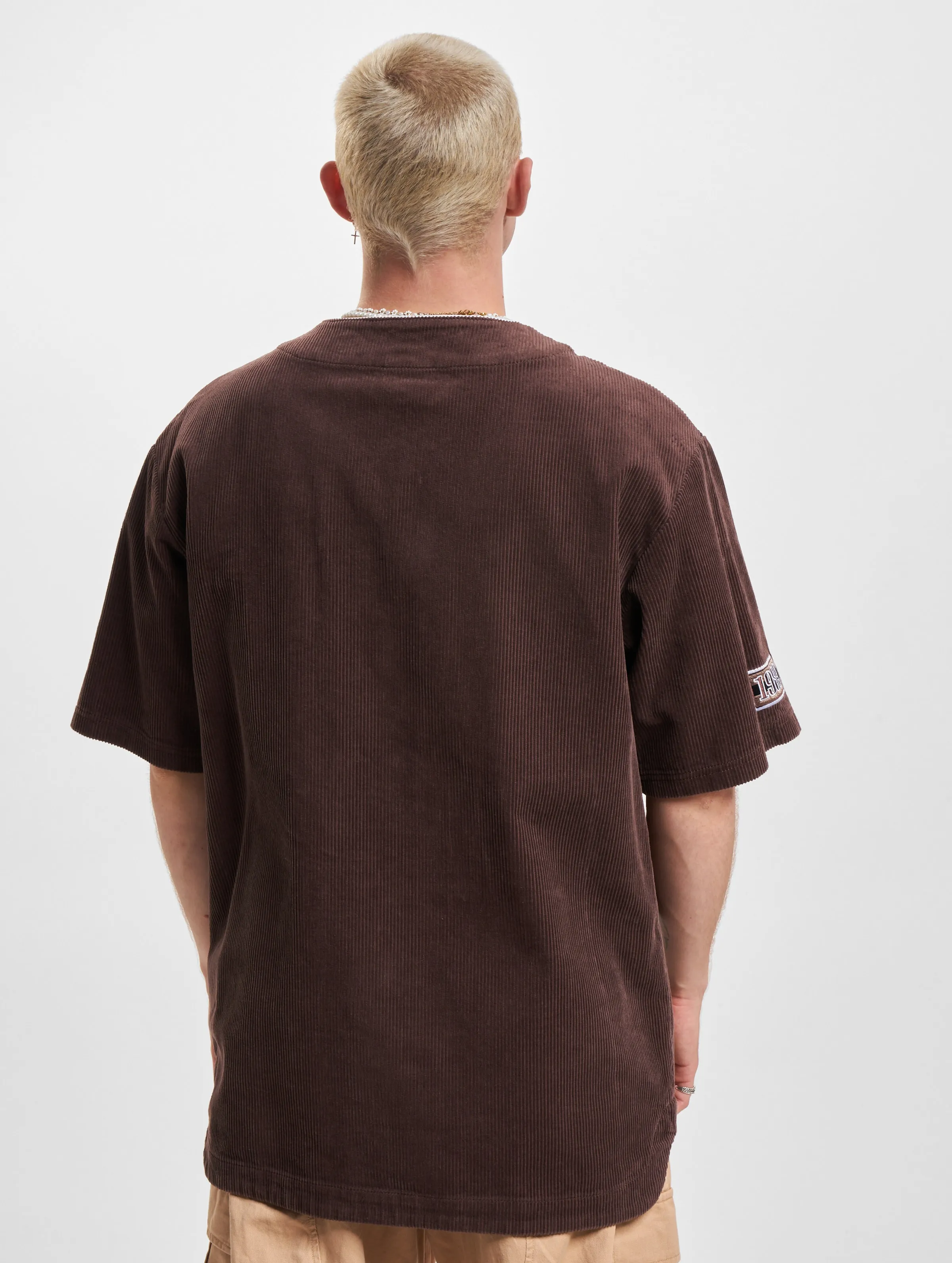 KARL KANI KM2340201 WOVEN RETRO CORDUROY BASEBALL TSHIRTS