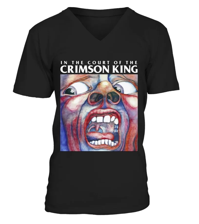 King Crimson - In the Court of the Crimson King (new) BK Camiseta cuello en V Unisex