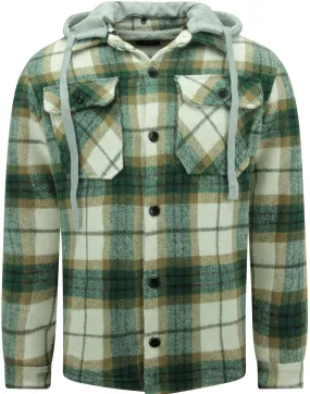 Lumberjacket Hombre con Capucha -7091- Verde