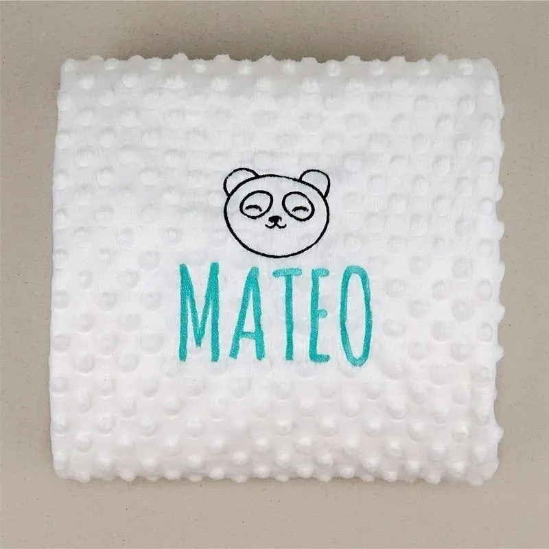 Manta personalizada bebé Oso Panda