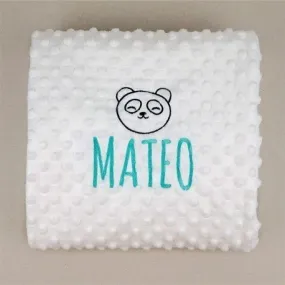 Manta personalizada bebé Oso Panda