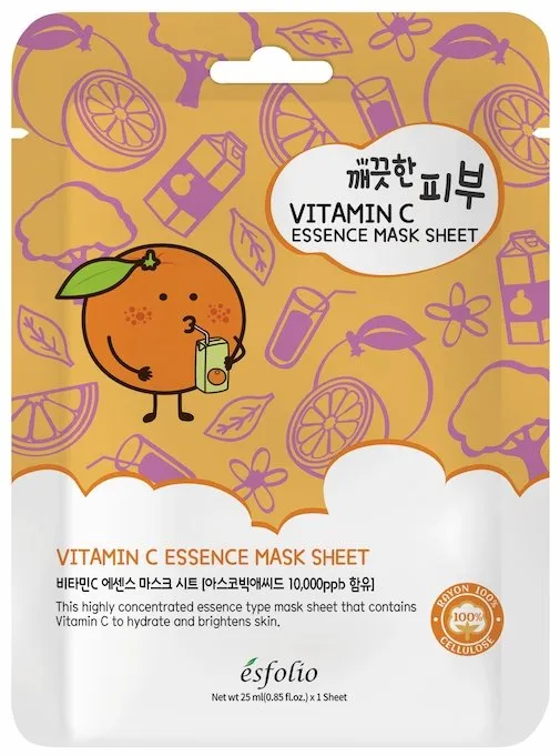 Mascarilla facial Esfolio Pure Skin Vitamin C Essence Mask Sheet 25ml