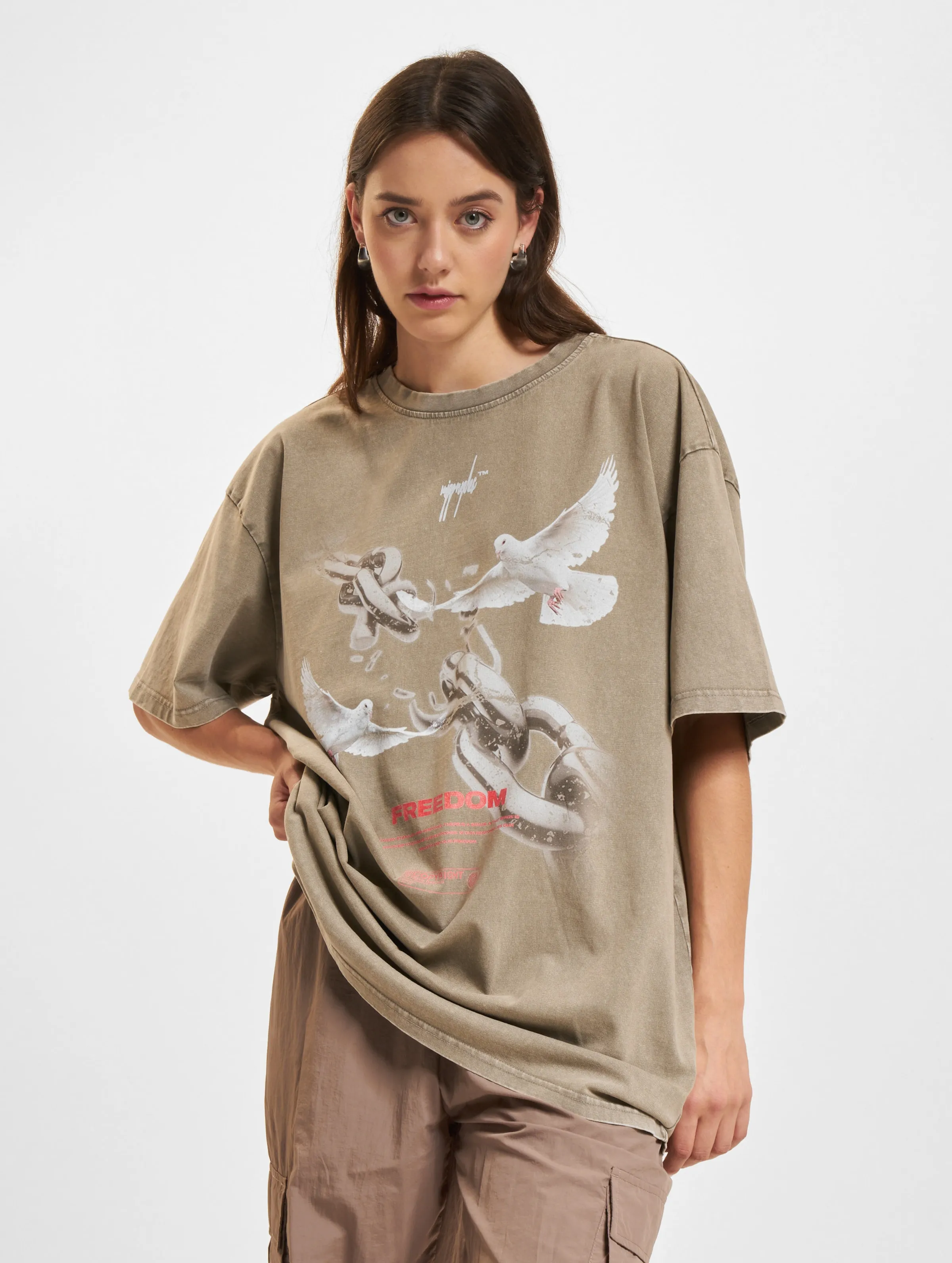 MJ Gonzales Ladies Freedom x  Acid Washed Heavy Oversized