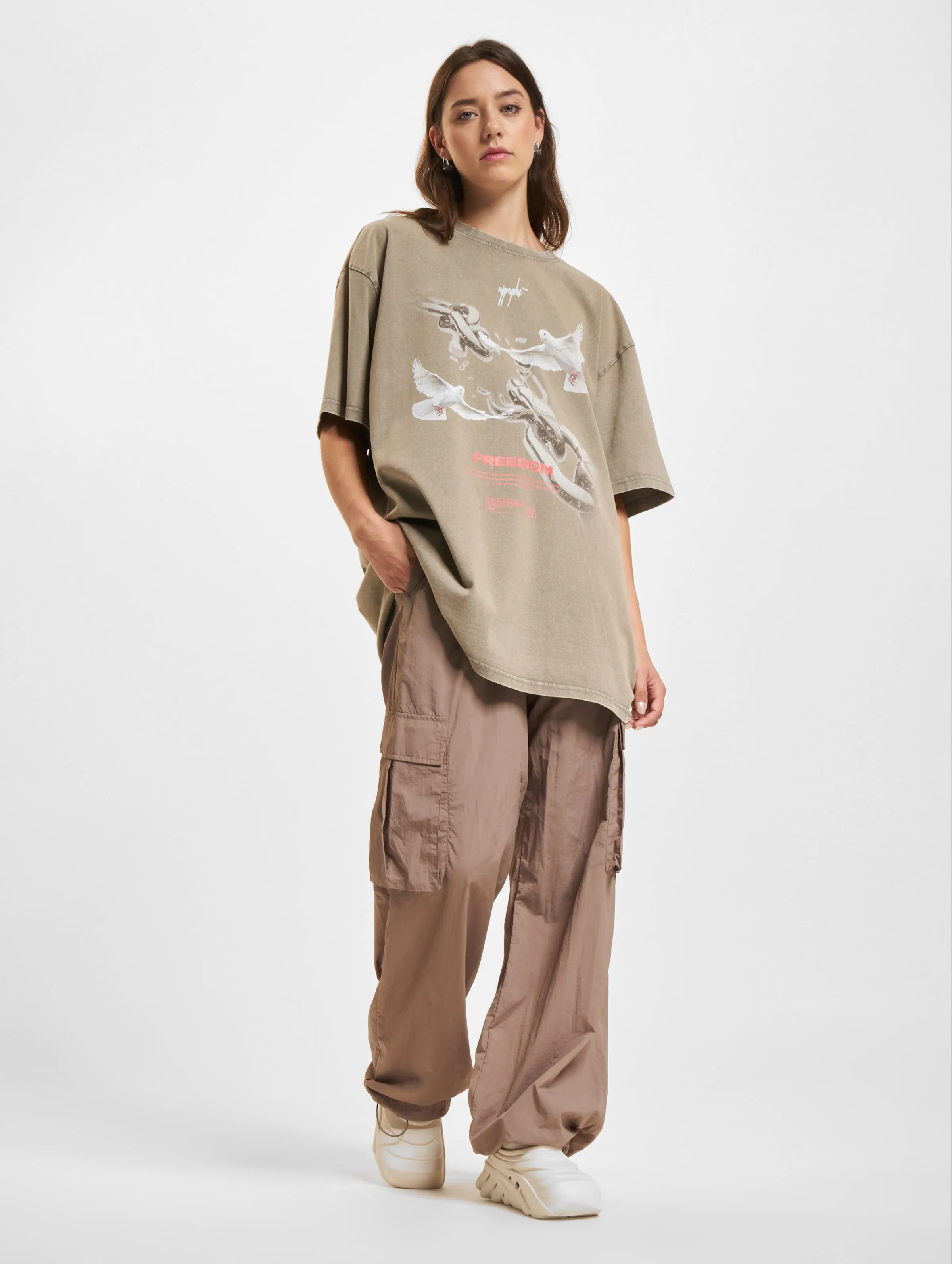 MJ Gonzales Ladies Freedom x  Acid Washed Heavy Oversized