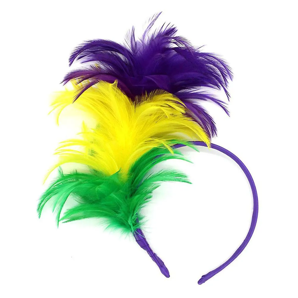 Moda Mardi Gras Headband Simple Cosplay Hair Hoop Multipurpose Festival Hairband para mujeres