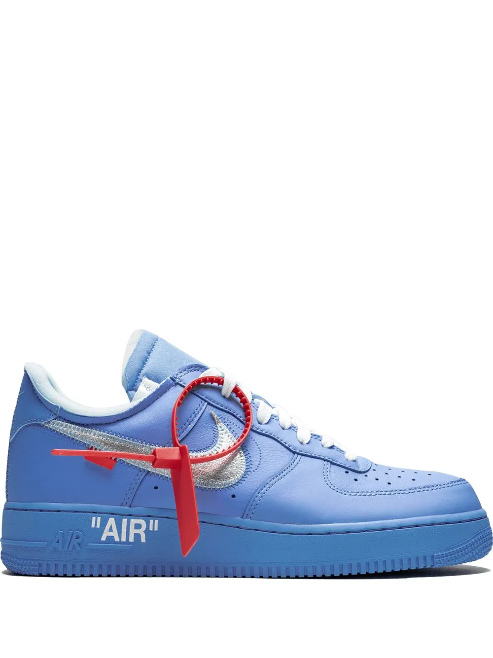 N370 NIKE AIR FORCE 1 OFF WHITE AZUL MCA UNIVERSITY BLUE