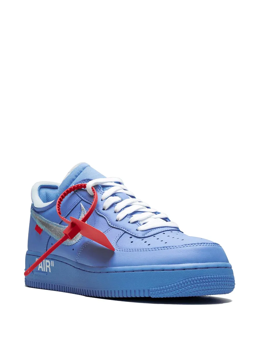 N370 NIKE AIR FORCE 1 OFF WHITE AZUL MCA UNIVERSITY BLUE