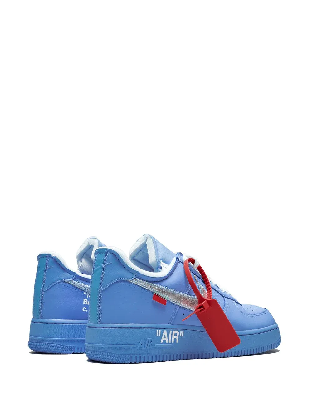 N370 NIKE AIR FORCE 1 OFF WHITE AZUL MCA UNIVERSITY BLUE