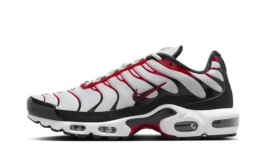 Nike Air Max Plus 'Pure Platinum Black University Red'